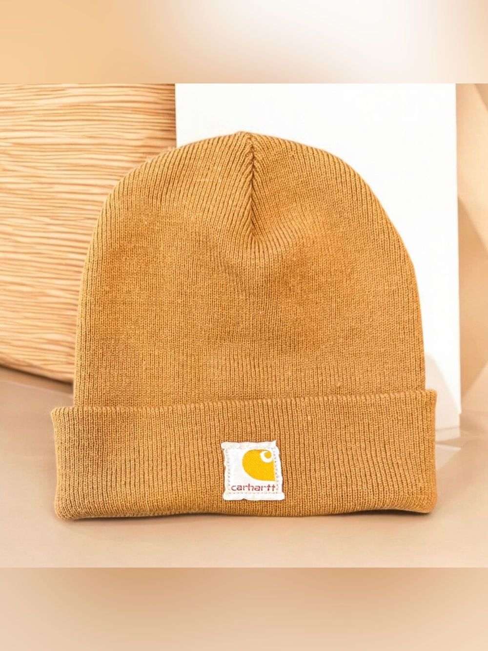 Carhartt Youth Brown Beanie Knit Hat Outdoor